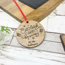 Load image into Gallery viewer, Personalised Christmas Bauble Eat Drink And Be Merry
