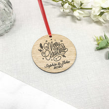 Load image into Gallery viewer, Personalised Merry Christmas Bauble
