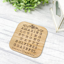 Load image into Gallery viewer, Wooden Coaster For Mum

