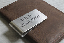 Load image into Gallery viewer, Personalised Engraved Money Clip With Custom Message Stainless Steel
