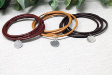 Load image into Gallery viewer, Worlds Best Mum Personalised Leather Bracelet - Children&#39;s Names Engraved on Back of Tag - Mother&#39;s Day Gift, Mum Present
